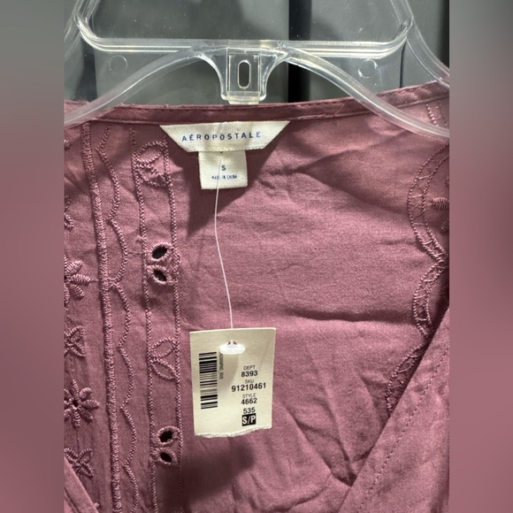 NWT Aeropostale embroidered blouse - Picture 2 of 8